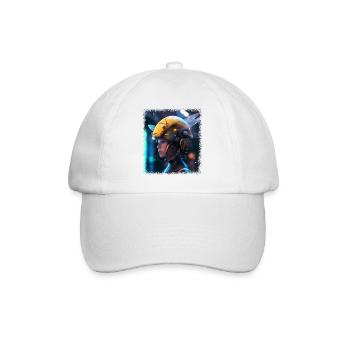 Bee Honey Animal Lover Bee Happy Baby Shower Party - Baseball Cap - white/white - Front