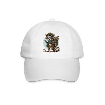 Voyage des ratons laveurs - Casquette classique - blanc/blanc - Devant