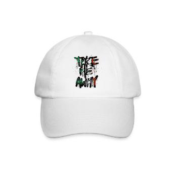Drapeau italien mal du pays drapeau italien look usé - Casquette classique - blanc/blanc - Devant