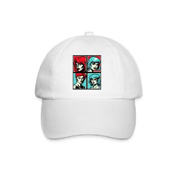 Est-ce du pop art ? La diversité des femmes - Casquette classique - blanc/blanc - Devant