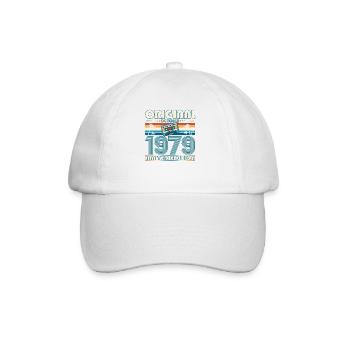 44th Birthday Retro Cassette Best of October 1979 - Baseball Cap - white/white - Front