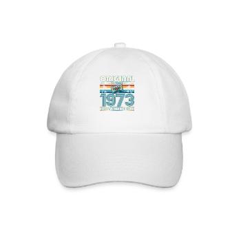 50th Birthday Retro Cassette Best of Octobre 1973 - Casquette classique - blanc/blanc - Devant