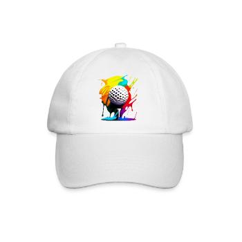 Balle de golf - Casquette classique - blanc/blanc - Devant