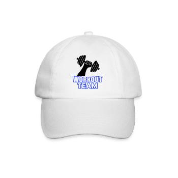 workout team - Baseballkappe - Weiß/Weiß - Vorne
