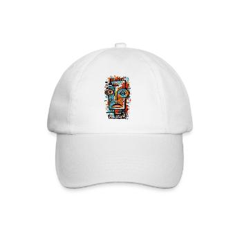 The Abstract Art of Abstract Faces - Baseball Cap - white/white - Front