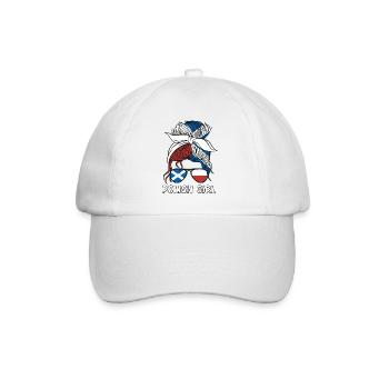 Moitié Ecossais Moitié Polonais Pologne Ecosse - Casquette classique - blanc/blanc - Devant