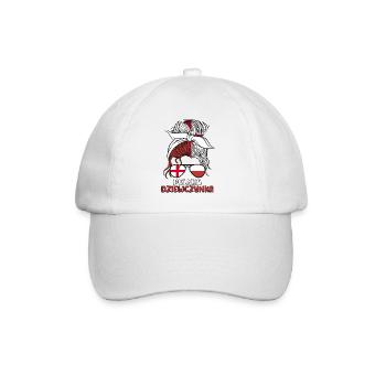 Polska Moitié Anglais Moitié Polonais Fille Pologne - Casquette classique - blanc/blanc - Devant