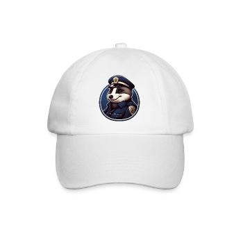 Badger Police - Baseball Cap - white/white - Front