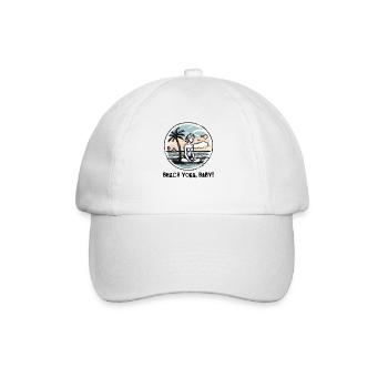 C’est le yoga de plage, bébé - Casquette classique - blanc/blanc - Devant