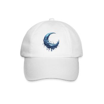 Melting Moon - Baseball Cap - white/white - Front