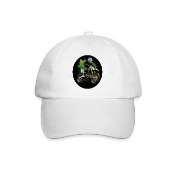Éclaboussures de motocross - Casquette classique - blanc/blanc - Devant