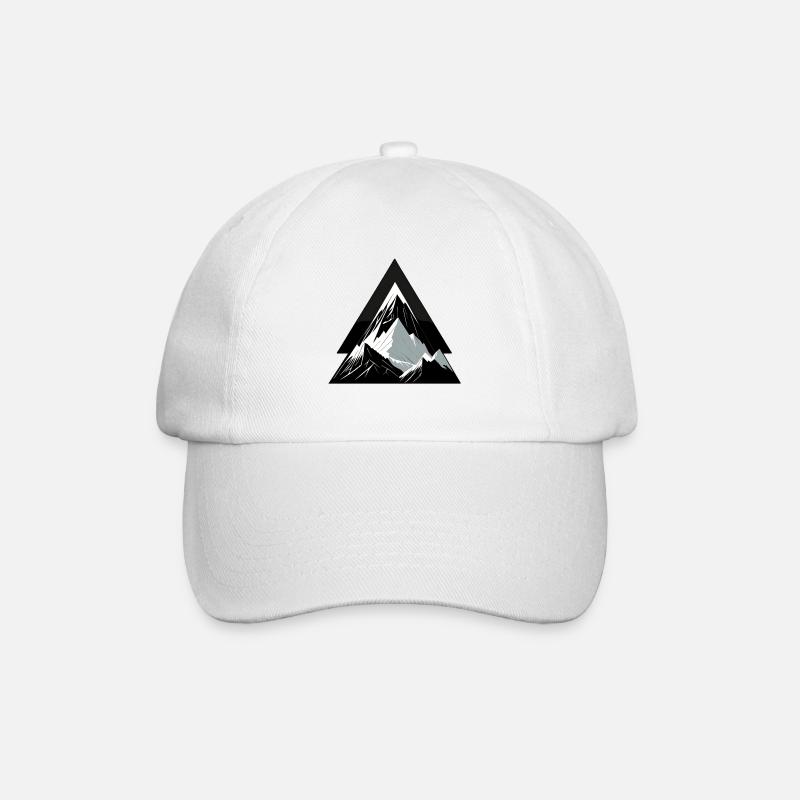 Cadeau montagne, escalade et exploration - Casquette classique - blanc/blanc