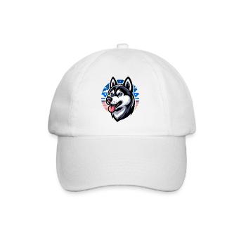 Dog - Baseball Cap - white/white - Front