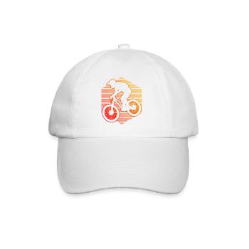 Cyclistes VTT Femme VTT - Casquette classique - blanc/blanc - Devant