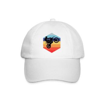 Dirt Biker Women's Dirt Bike Dirt Bike Motocross - Baseball Cap - white/white - Front