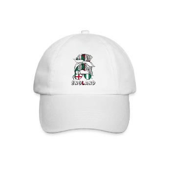 Moitié Anglais Moitié Nigérian Fille Nigeria Angleterre - Casquette classique - blanc/blanc - Devant