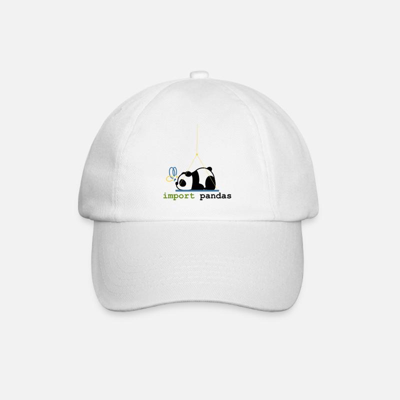 Python Jokes Import Pandas Programming - Baseball Cap - white/white
