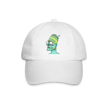 Drôle de pharaon de dessin animé - Casquette classique - blanc/blanc - Devant