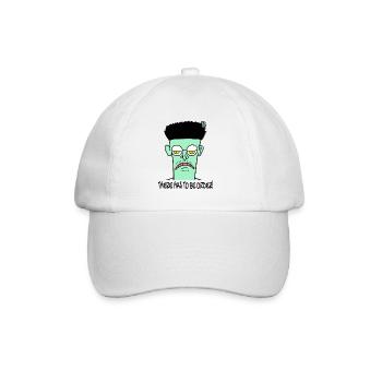 Il doit y avoir de l’ordre : un gars de dessin animé pas drôle - Casquette classique - blanc/blanc - Devant