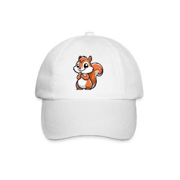 Cheeky Little Squirrel - Baseball Cap - white/white - Front