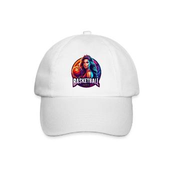 Illustration de la reine du basket-ball - Casquette classique - blanc/blanc - Devant