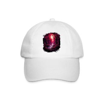 funky fun hippie festival joke birthday present - Baseballkappe - Weiß/Weiß - Vorne