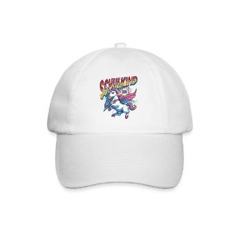Schoolchild 2024 Unicorn Superhero School Enrollment - Baseball Cap - white/white - Front