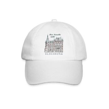 Oldenbourg, Vieille ville, Allemagne Dessin - Casquette classique - blanc/blanc - Devant