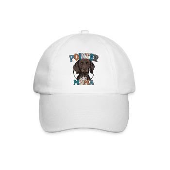 German Shorthaired Pointer Mom GSP Dogs Wilsigns - Baseball Cap - white/white - Front