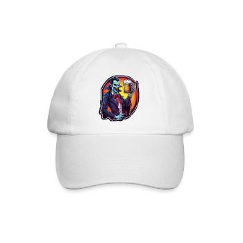Vampire / Dracula / Suceur de sang / Halloween / Mythe - Casquette classique - blanc/blanc - Devant