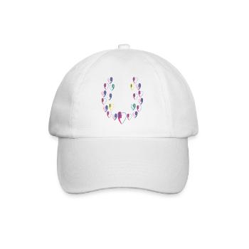 les ailes du coeur d'une femme amoureuse. - Casquette classique - blanc/blanc - Devant