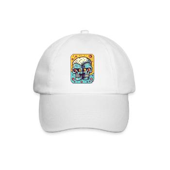 Twin Head Brain Zombies - Baseball Cap - white/white - Front