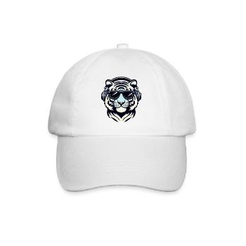 Tiger DJ Shades - Baseball Cap - white/white - Front