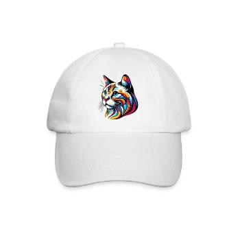 Chat - Casquette classique - blanc/blanc - Devant