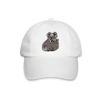 Koala - Maman avec bébé - Casquette classique - blanc/blanc - Devant