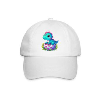 Dinosaur - Baseball Cap - white/white - Front