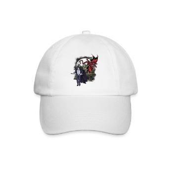 Dragon, Créature Mythique, Fantaisie, Épéiste, Conte de fées - Casquette classique - blanc/blanc - Devant