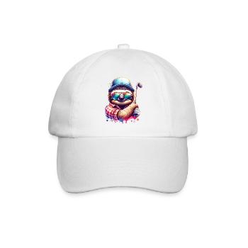 Paresseux, Golfeur, Terrain De Golf, Chiens - Casquette classique - blanc/blanc - Devant