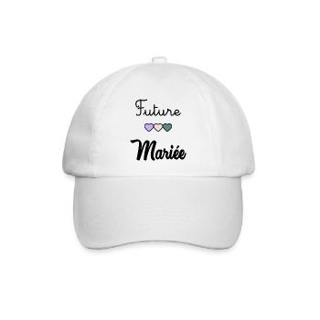 FUTURE MARIEE. EVJF. MARIEE. TEAM. TEAM MARIEE - Casquette classique - blanc/blanc - Devant