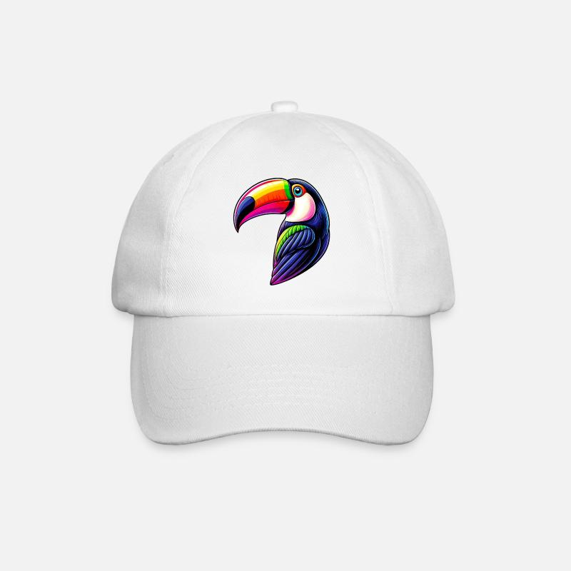 Tukan - Baseballkappe - Weiß/Weiß