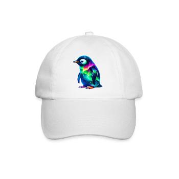 Aurora Borealis Penguin - Baseball Cap - white/white - Front