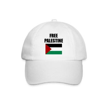 Free Palestine - Baseball Cap - white/white - Front