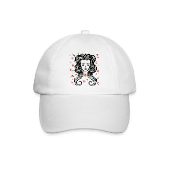 Signe du zodiaque signe étoile logo Vierge - Casquette classique - blanc/blanc - Devant
