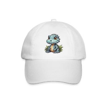 little cute alligator - Baseball Cap - white/white - Front