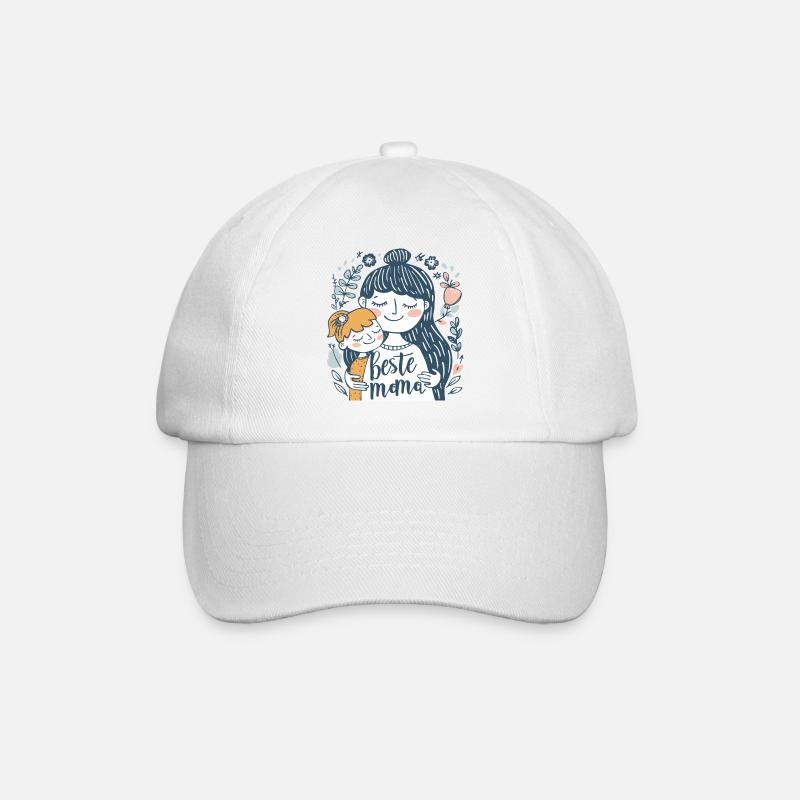 Beste Mama Muttertag - Baseballkappe - Weiß/Weiß