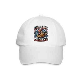 Vivre les poulets de l’amour vivre Poulet de l’amour Fermier - Casquette classique - blanc/blanc - Devant