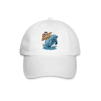 Dugong mein Spirit Animal ich liebe Manatees - Baseballkappe - Weiß/Weiß - Vorne
