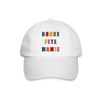 MOM. MOTHER'S DAY. HAPPY BIRTHDAY - Baseball Cap - white/white - Front