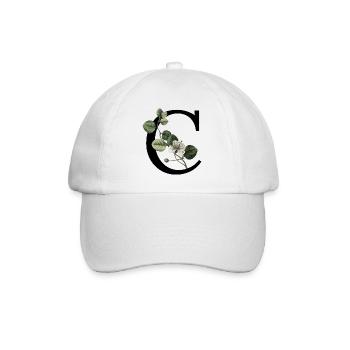 lettre c botanique vert - Casquette classique - blanc/blanc - Devant