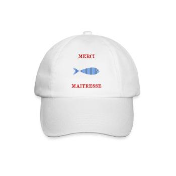 THANK YOU MISTRESS - Baseball Cap - white/white - Front